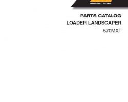 Parts Catalog for Case Loader backhoes model 570MXT