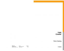 Parts Catalog for Case Excavators model 750K