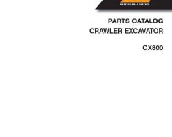 Parts Catalog for Case Excavators model CX800