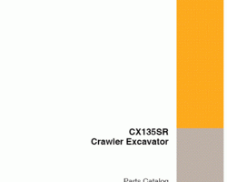 Parts Catalog for Case Excavators model CX135SR