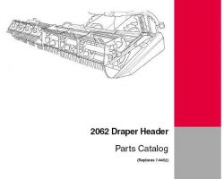 Parts Catalog for Case IH Headers model 2062