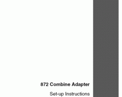 Operator's Manual for Case IH Combine model 972