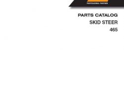 Parts Catalog for Case IH Skid steers / compact track loaders model 465