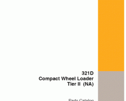 Parts Catalog for Case Compact wheel loaders model 321D