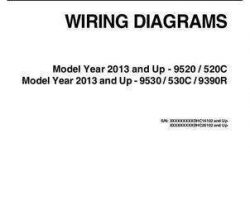 Massey Ferguson 520C 530C 9520 9530 9390R Combine Wiring Diagrams Service Manual