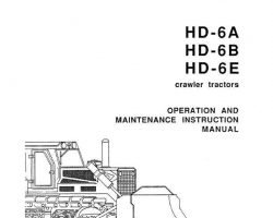 Fiat Allis Tractors model HD-6E Operator's Manual