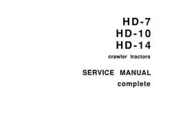 Fiat Allis Tractors model HD-10 Service Manual