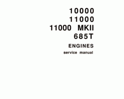 Fiat Allis Engines model 10000 Service Manual