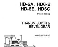 Fiat Allis Tractors model HD-6G Service Manual