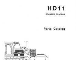 Parts Catalog for Fiat Allis Tractors model HD11
