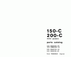 Parts Catalog for New Holland CE Motor graders model 200C