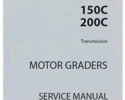 Fiat Allis Motor graders model 150C Transmission Section Service Manual