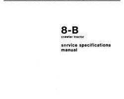Fiat Allis Tractors model 8B Service Manual