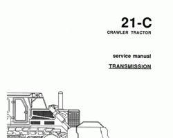 Fiat Allis Tractors model 21C Service Manual