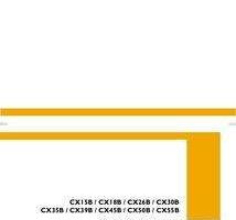 Case Mini excavators model CX50B Operator's Manual