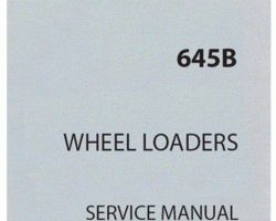 New Holland CE Wheel loaders model 645B Service Manual