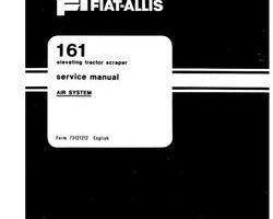 Fiat Allis Tractors model 161 Service Manual