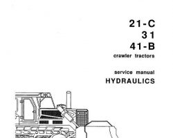Fiat Allis Tractors model 31 Service Manual
