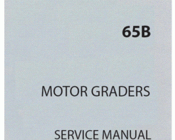New Holland CE Motor graders model 65B Complete Service Manual