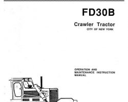 Fiat Allis Tractors model FD30B Operator's Manual
