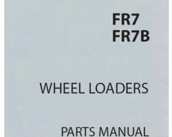 Parts Catalog for Fiat Allis Wheel loaders model FR7
