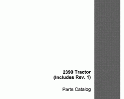 Parts Catalog for Case IH Tractors model 2390