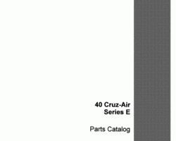 Parts Catalog for Case Excavators model 40E