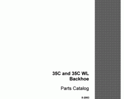 Parts Catalog for Case Loader backhoes model 35C