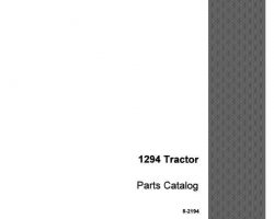 Parts Catalog for Case IH Tractors model 1294