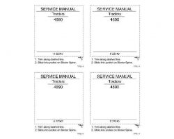 Service Manual for Case IH Tractors model 4890