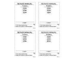 Service Manual for Case IH Tractors model 2294