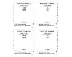 Service Manual for Case IH Tractors model 4494