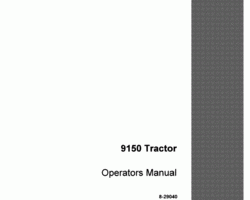 Operator's Manual for Case IH Tractors model 9150