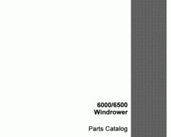 Parts Catalog for Case IH Windrower model 6500