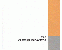 Case Excavators model 220 Service Manual