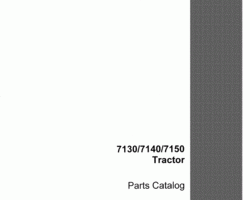 Parts Catalog for Case IH Tractors model 7130