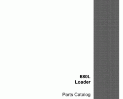 Parts Catalog for Case Loader backhoes model 680L