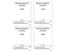 Case Skid steers / compact track loaders model 1845B Service Manual