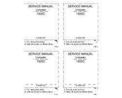 Service Manual for Case IH Skid steers / compact track loaders model 1835C