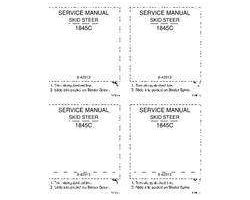 Service Manual for Case IH Skid steers / compact track loaders model 1845C