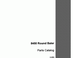 Parts Catalog for Case IH Balers model 8450