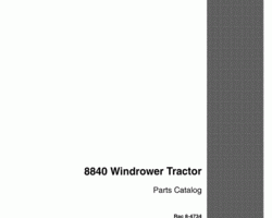 Parts Catalog for Case IH Tractors model 8840
