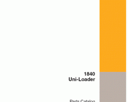 Parts Catalog for Case Skid steers / compact track loaders model 1840
