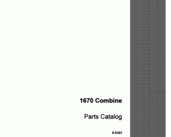 Parts Catalog for Case IH Combine model 1670
