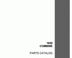 Parts Catalog for Case IH Combine model 1620