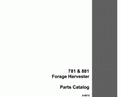 Parts Catalog for Case IH Harvester model 781