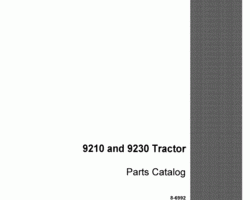 Parts Catalog for Case IH Tractors model 9210