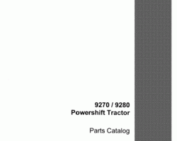 Parts Catalog for Case IH Tractors model 9280