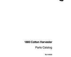 Parts Catalog for Case IH Harvester model 1800