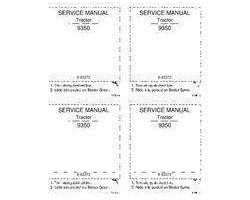 Service Manual for Case IH Tractors model 9350